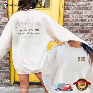 The Sun Will Rise Suicide Awareness 988 2-sided T-shirt