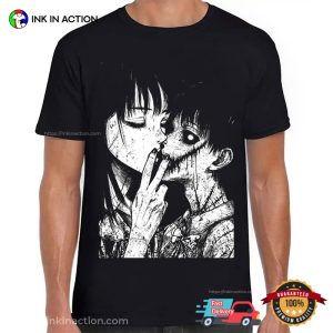 Tomie Art Creepy Horror Manga Graphic T shirt 3