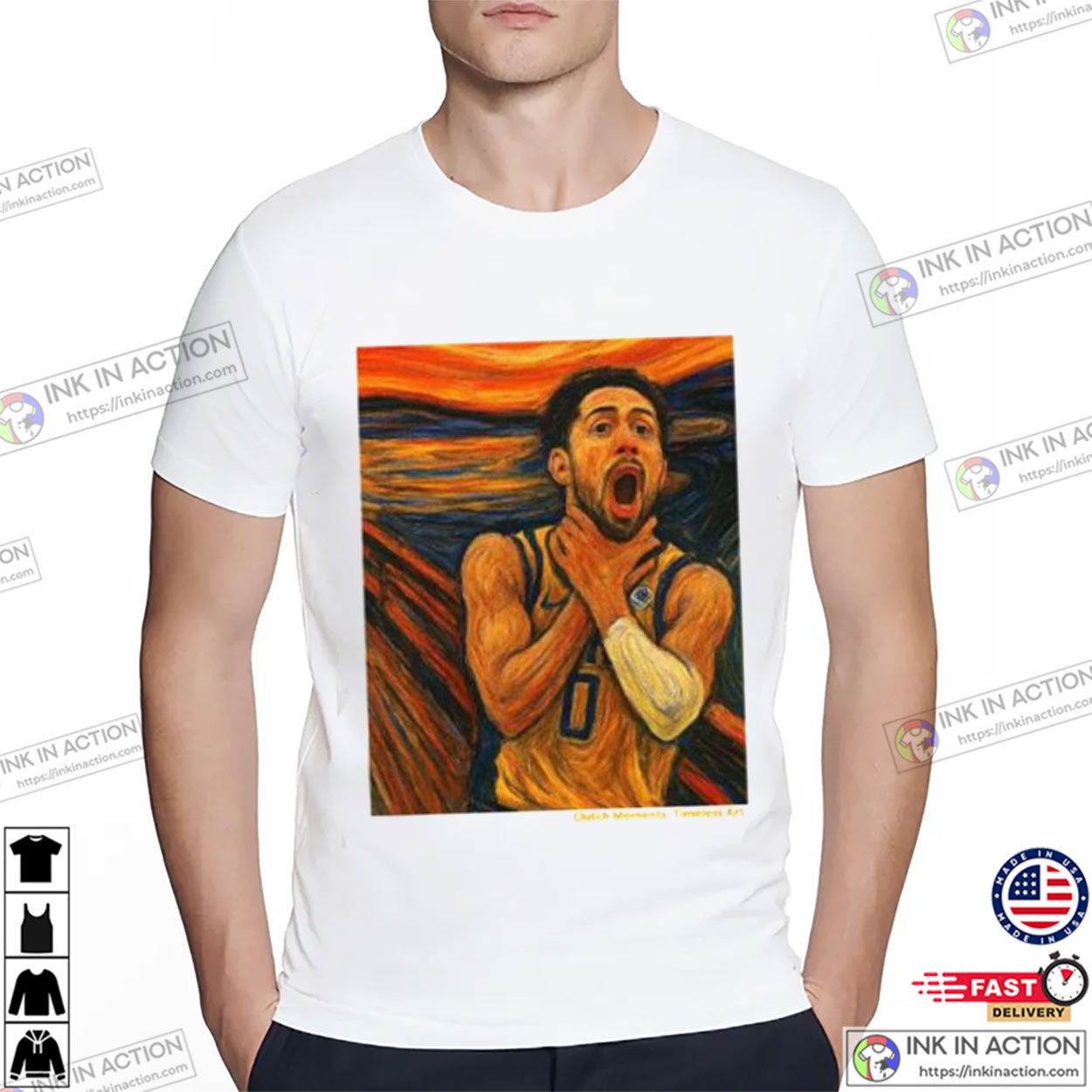Tyrese Haliburton Reggie Miller Tribute The Scream Art T-Shirt Tyrese Haliburton Reggie Miller Tribute The Scream Art T-Shirt