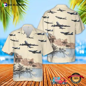 US Air Force Aircraft Graphic Hawaiian Shirt No. 4