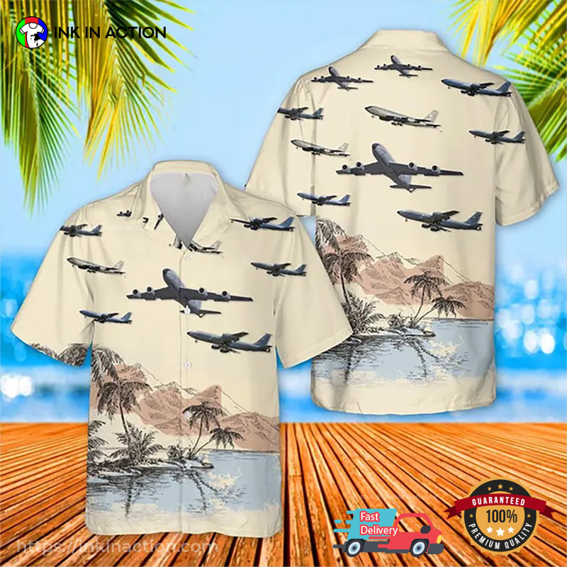 US Air Force Aircraft Graphic Hawaiian Shirt No. 4 US Air Force Aircraft Graphic Hawaiian Shirt No. 4