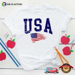 USA Flag 4th July Patriotic T-shirt