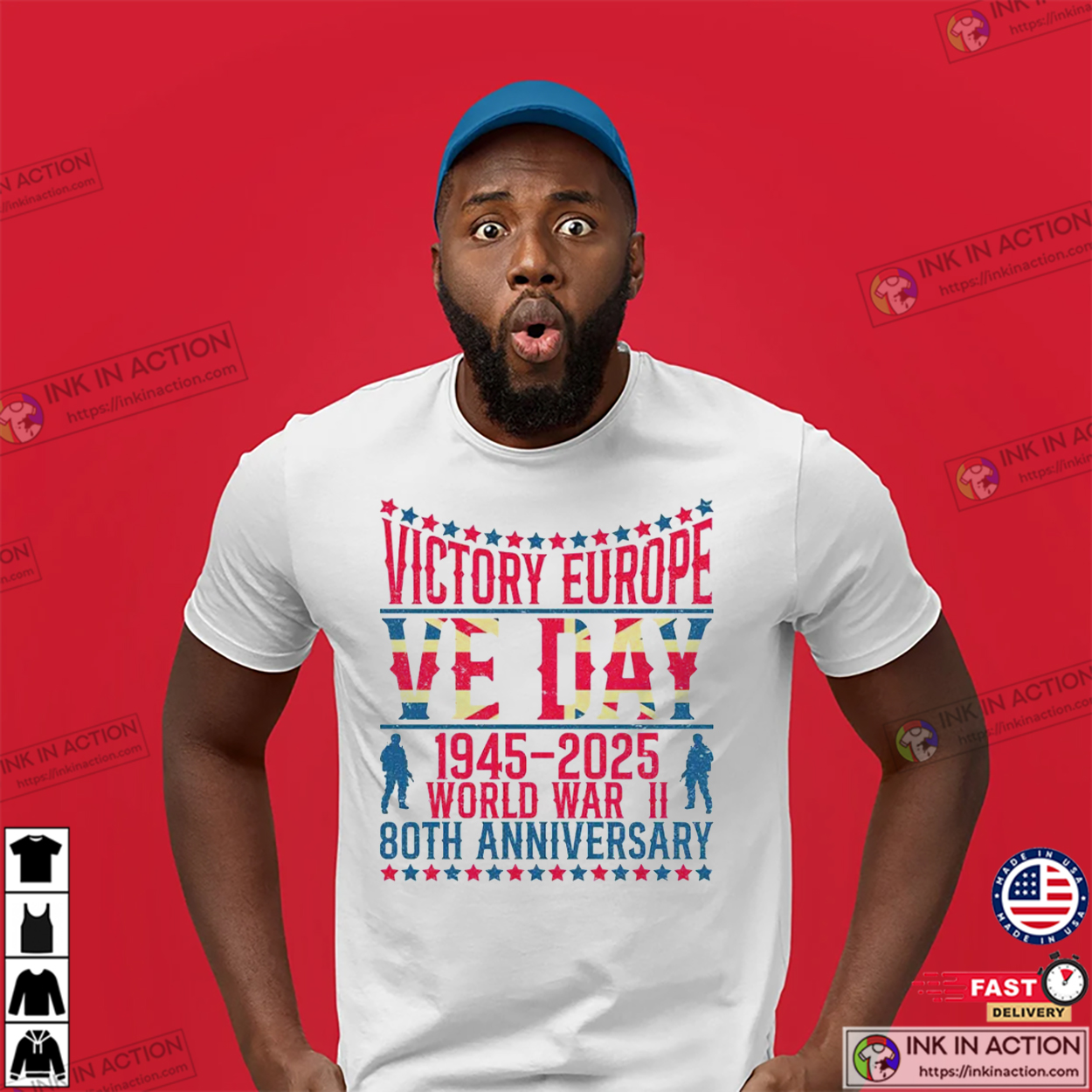 VE Day WW2 80th Anniversary Shirt