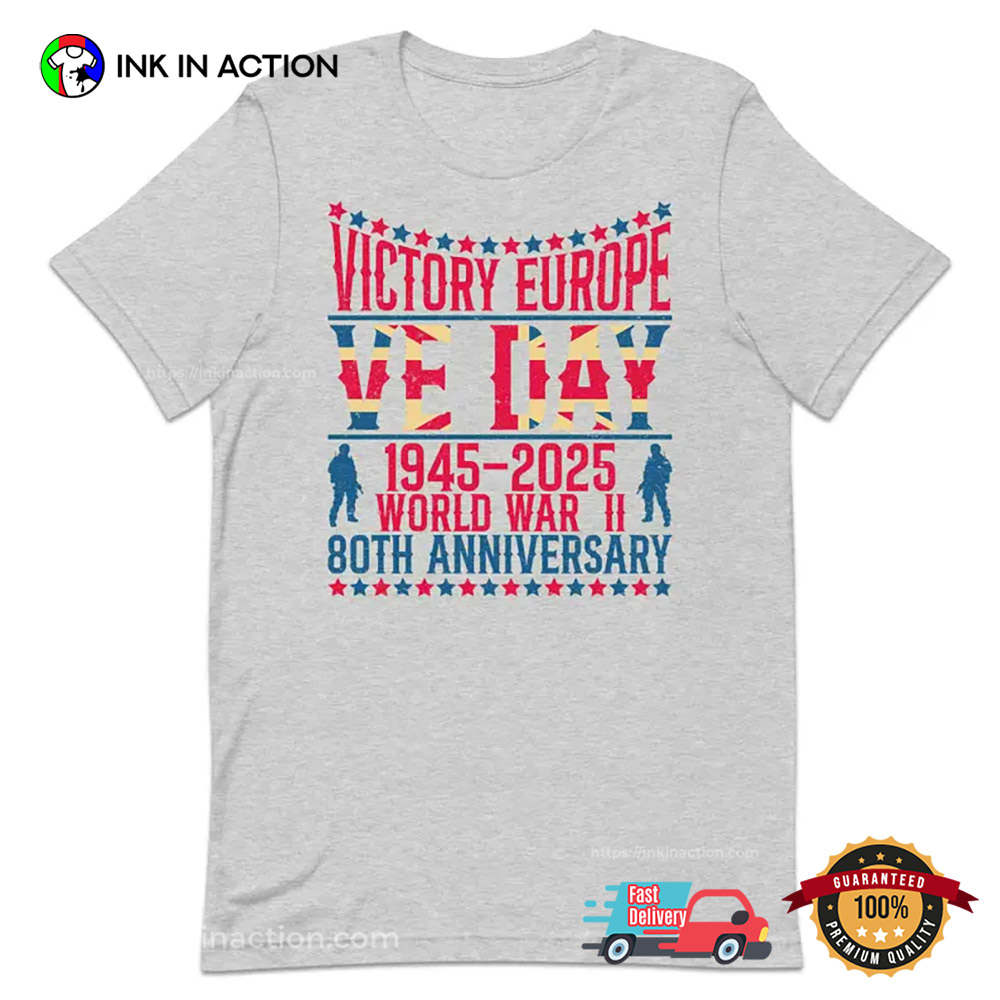 VE Day WW2 80th Anniversary Shirt