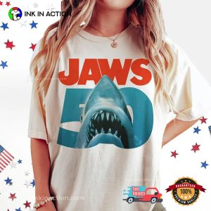 Vintage Jaws 50 Year Movie T-shirt