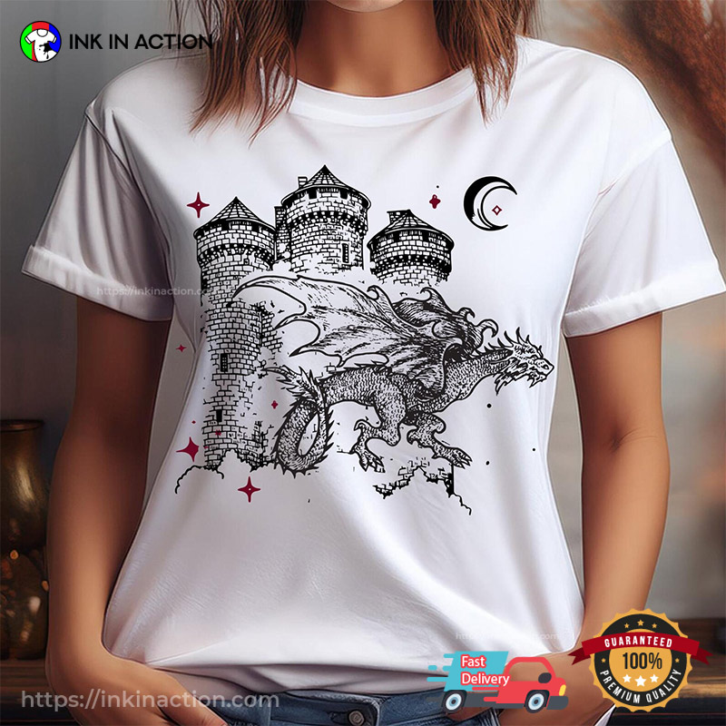 Vintage Medieval Dragon Castlecore Norse Pagan Comfort Colors Tee