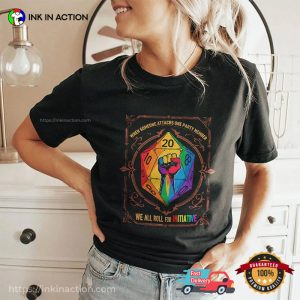 We All Roll For Initiative DnD LGBTQ Pride T shirt 3