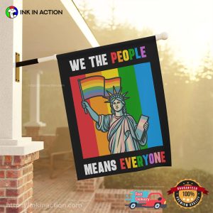 We the People Means Everyone LGBTQ Statue Of Liberty USA Flag