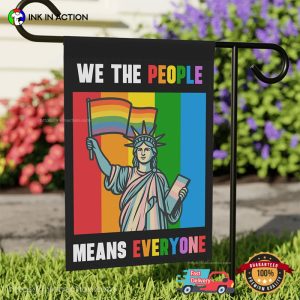 We the People Means Everyone LGBTQ Statue Of Liberty USA Flag