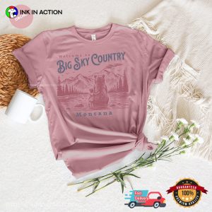 Welcome To Big Sky Country Montana State Wildlife Comfort Colors T shirt 3