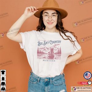 Welcome To Big Sky Country Montana State Wildlife Comfort Colors T-shirt Welcome To Big Sky Country Montana State Wildlife Comfort Colors T-shirt