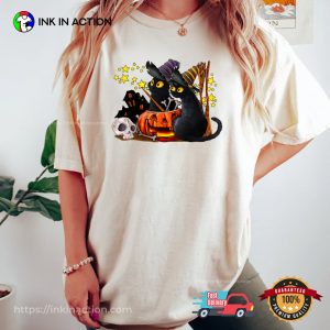 Witch Black Cats Halloween, Gift for Cat Lovers T-shirt