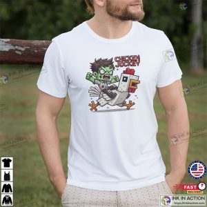 Zombie Chicken Jockey Minecraft Meme T shirt 2
