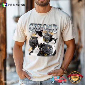 cat dad Thunder Funny Comfort Colors T shirt 2