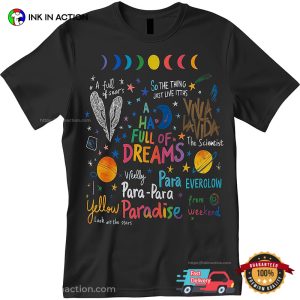 coldplay concerts 2025 A Head Full Of Dreams Graphic Tee 2