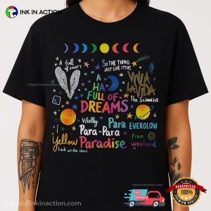 Coldplay Concerts 2025 A Head Full Of Dreams Graphic Tee
