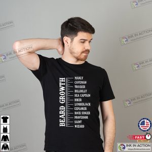 guy with a beard, Beard Growth T shirt 2