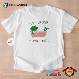 live laugh toaster bath frog meme t shirt 2