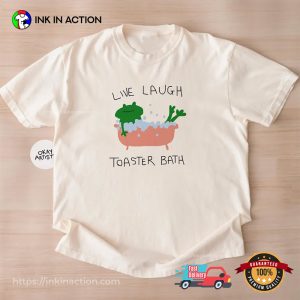 live laugh toaster bath frog meme t shirt 3