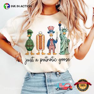 4th Of July Silly Goose Clipart Patriotic Goose T-shirt