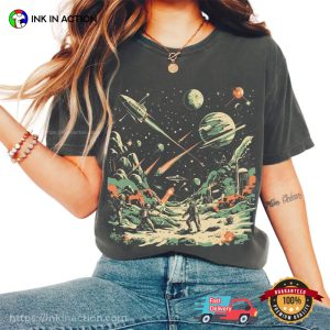 Astronomy Space Battle Sci-fi Comfort Colors T-shirt