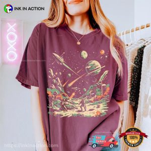 Astronomy Space Battle Sci fi Comfort Colors T shirt 3