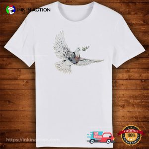 Banksy Peace Dove With Bulletproof West Street T shirt 3