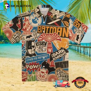 Batman Label Aloha Summer Hawaiian Shirt