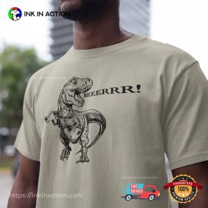 Beer Drinking Dinosaur Funny T-Rex T-Shirt