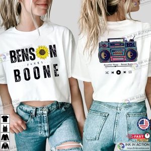 Benson Boone Beautiful Things Music Player 2-sided T-shirt