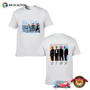 Big Time Rush BTR Tour 2025 2-sided Signatures T-shirt