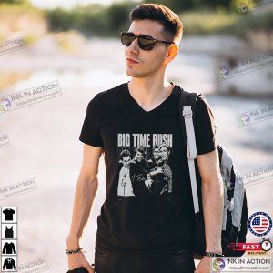 Big Time Rush Band Retro Signatures T shirt 3