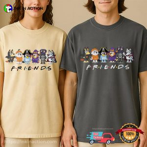 Bluey FRIENDS Halloween Party Comfort Colors Tee 1