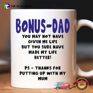 Bonus-Dad Step Dad Funny Mug