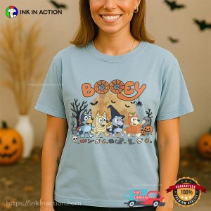 Booey Bluey Halloween Vibes Cartoon Comfort Colors Tee