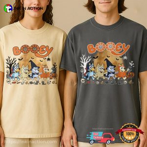 Booey Bluey Halloween Vibes Cartoon Comfort Colors Tee 3