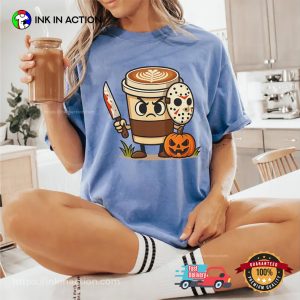 Coffee Cup Killer Funny Halloween Cappuccino Comfort Colors Tee Coffee Cup Killer Funny Halloween Cappuccino Comfort Colors Tee