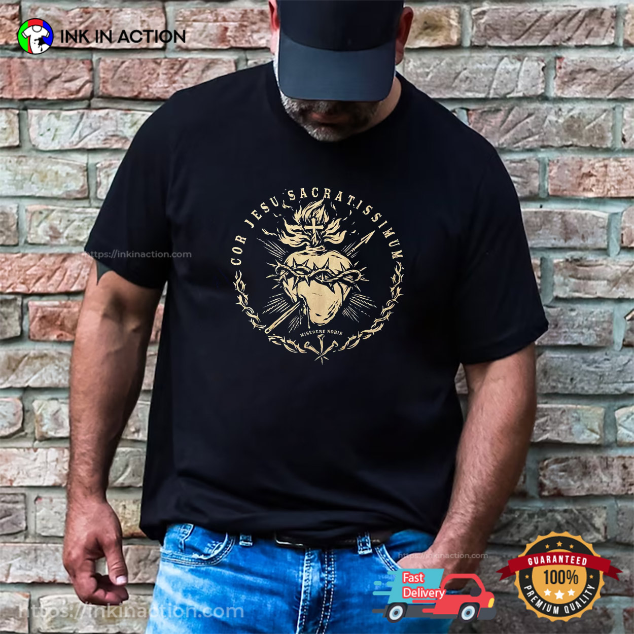 Cor Jesu Sacratissimum, Sacred Heart Of Jesus T-shirt