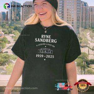 Cubs Ryne Sandberg A Legend Lives On T shirt 3