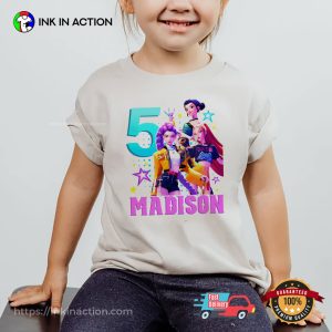 Custom Birthday Girl Huntrix Kpop Demon Hunters Tee 3