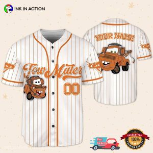 Custom Disney Cars Tow Mater Baseball Jersey