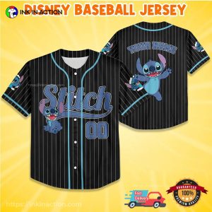Custom Disney Lilo And Stitch Baseball Jersey