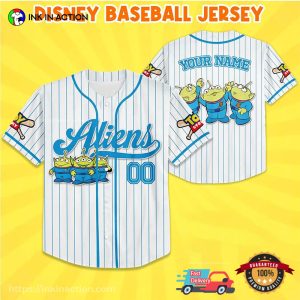 Custom Disney Toy Story Aliens Baseball Jersey