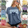 Custom Flower And Bow School Spirit Mascot Comfort Colors T-shirt