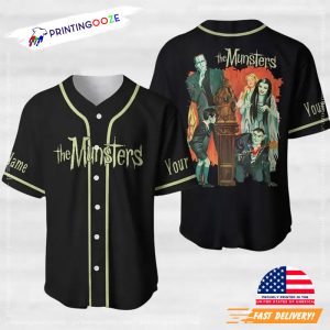 Custom Halloween Frankenstein The Munsters Baseball Jersey