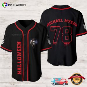 Custom Halloween Michael Myers The Killer Baseball Jersey