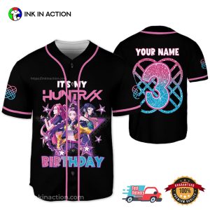 Custom Huntrix Birthday Girl Baseball Jersey