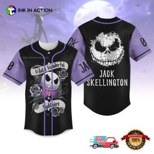 Custom Jack Skellington Nightmare Before Baseball Jersey