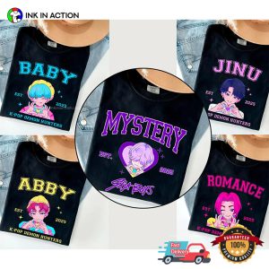 Custom Kpop Demon Hunters Characters Comfort Colors T shirt 1