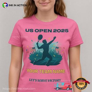 Custom US Open 2025 Lets Serve Victory Shirt